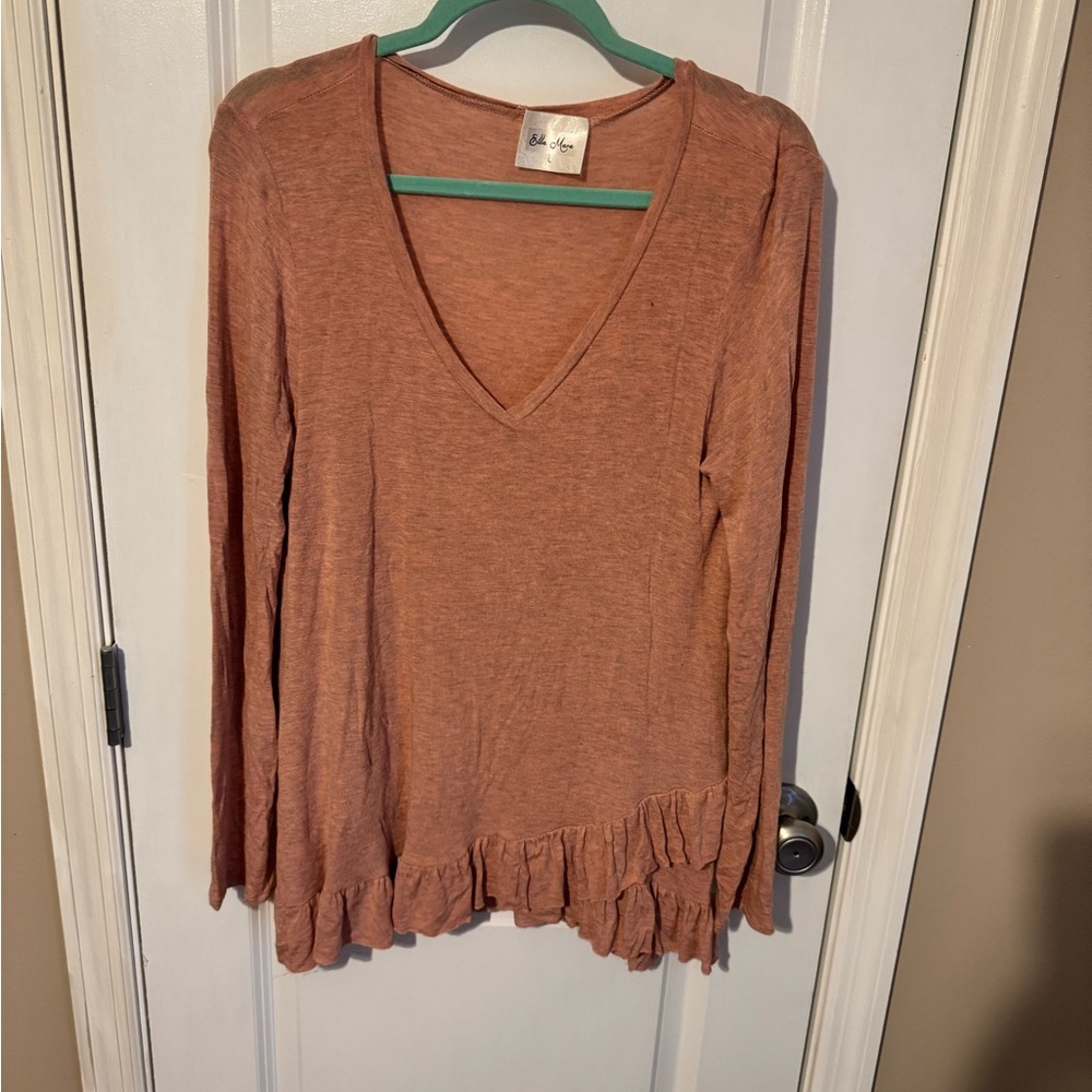 Ella Mara Ruffled Long Sleeve Blouse